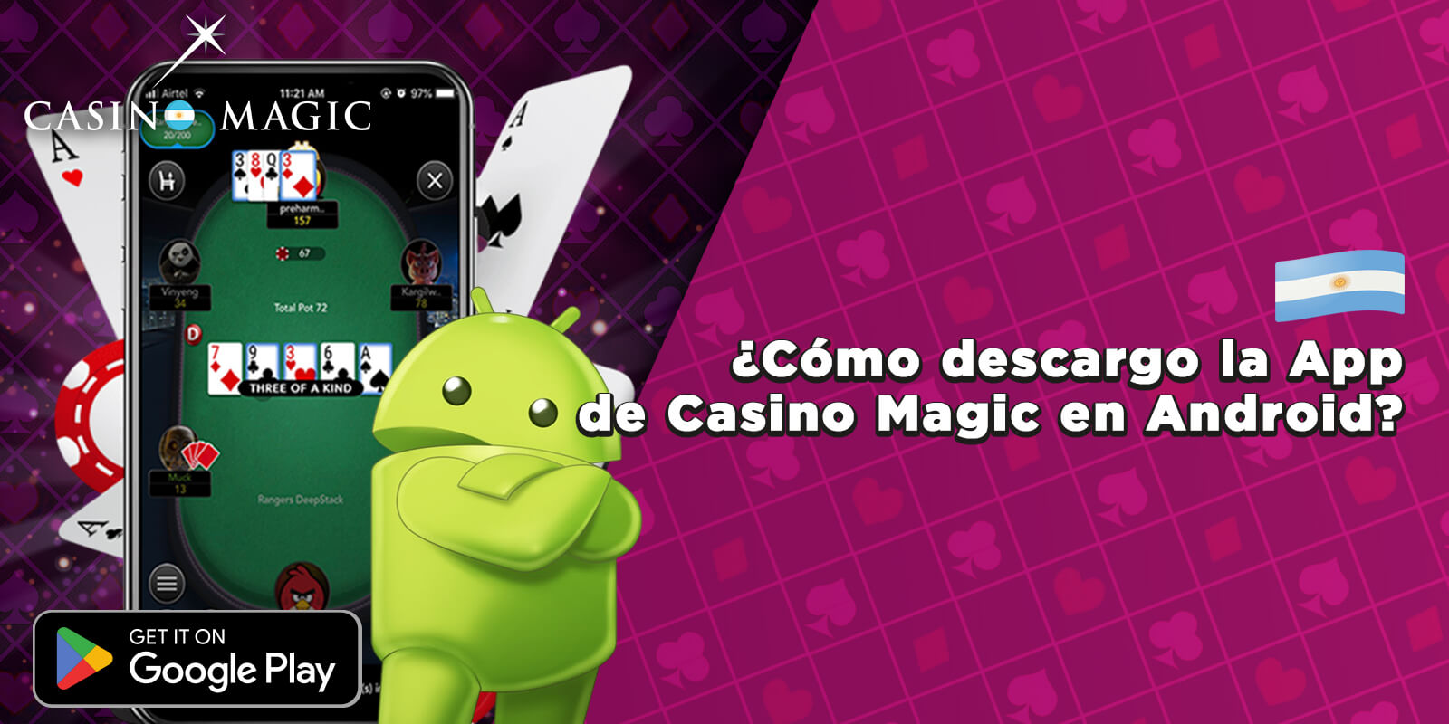 ¿Cómo descargo la App de Casino Magic en Android?