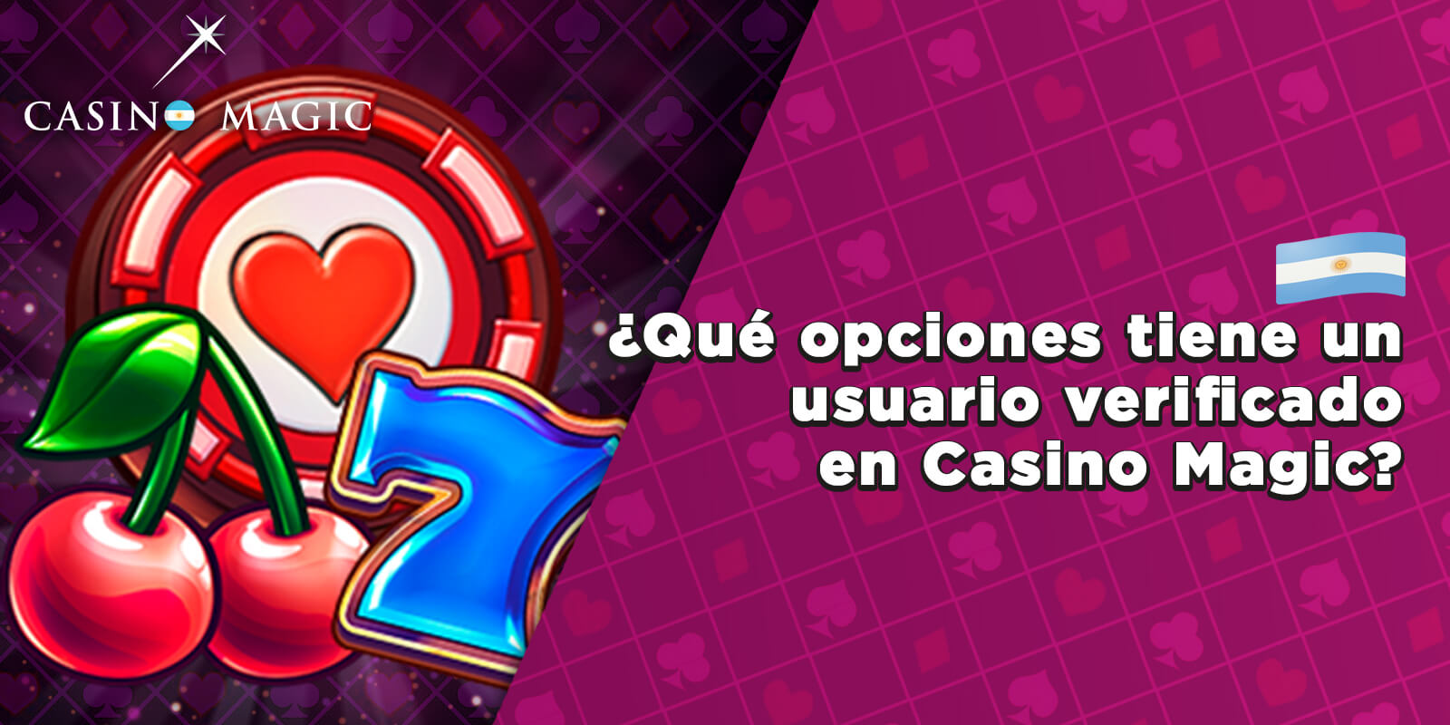 ¿Qué opciones tiene un usuario verificado en Casino Magic?